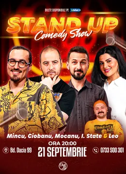 Stand-up Comedy cu Mincu, Andrei Ciobanu, Mocanu, Ioana State - Leo la Club 99