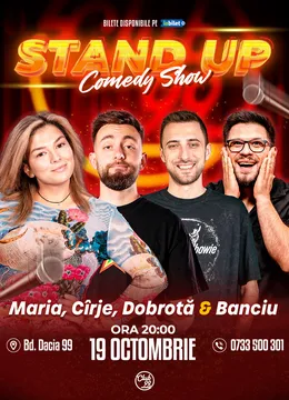 Stand-up Comedy cu Maria Popovici, Cîrje, Dobrotă & Banciu la Club 99