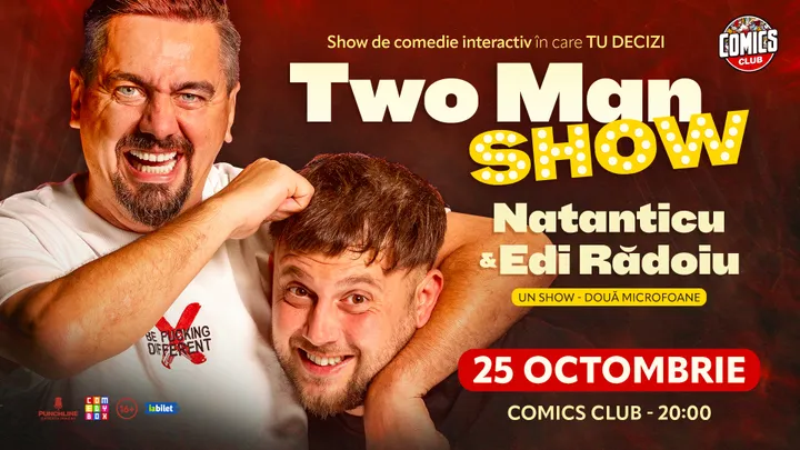Two Men Show cu Natanticu și Edi Rădoiu la ComicsClub!