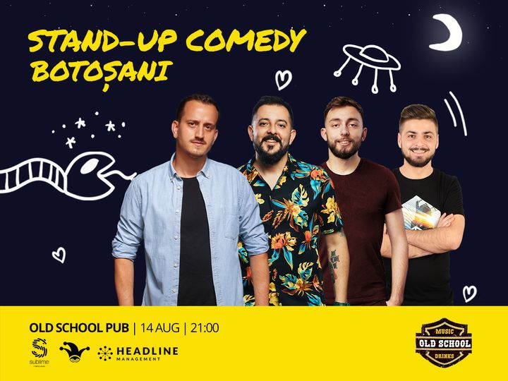 Botosani: Stand-up Comedy cu Mane, Gherghe, Cîrje și Vacariu