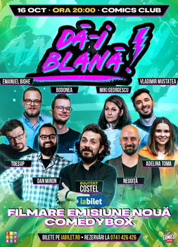 Dă-i Blană! Spectacol de comedie la ComicsClub! - invitat Costel