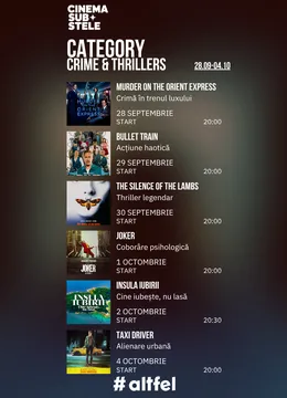 Cinema sub stele: Crime & Thrillers Week
