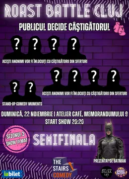 Cluj-Napoca: Roast Battle | Stand-up Comedy Show | Semifinala | Publicul decide câștigătorul