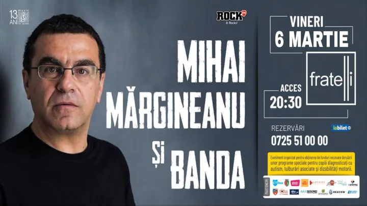 Constanta: Concert caritabil Mihai Mărgineanu si Banda