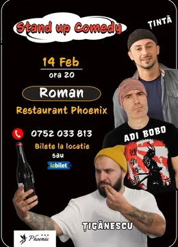 Roman: Stand Up Comedy cu Tinta , Bobo si Tiganescu