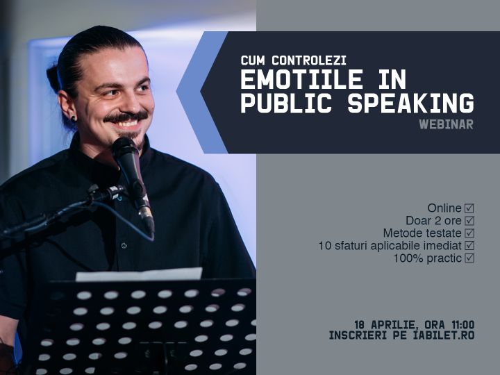 Cum controlezi emotiile in public speaking? (metode practice de a controla emotiile) cu Sergiu Floroaia