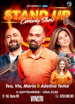 Stand-up Comedy cu Teo, Vio, Maria Popovici - Adelina Toma la Club 99