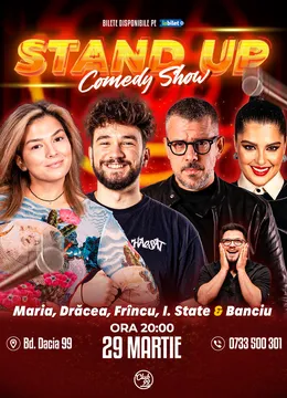 Stand-up Comedy cu Maria Popovici, Drăcea, Frîncu, Ioana State - Banciu la Club 99