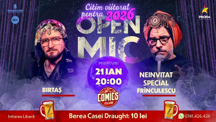 Stand-up Comedy OpenMic la ComicsClub!