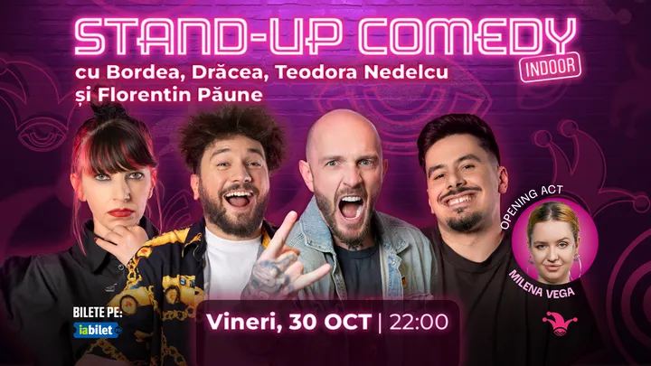 The Fool: Stand-up comedy cu Bordea, Drăcea, Teodora Nedelcu și Florentin Păune
