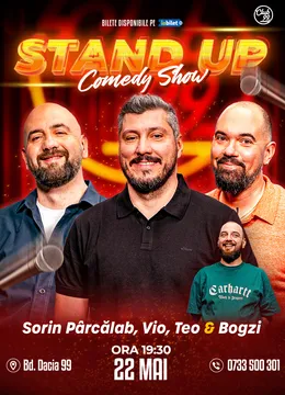Stand-up Comedy cu Sorin Pârcălab, Vio, Teo, Bogzi la Club 99