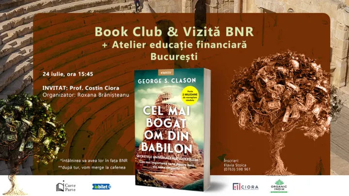 Book Club + Atelier educație financiară și Tur BNR
