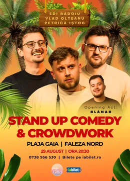 Constanta: Stand-Up Comedy & Crowdwork cu Edi Rădoiu, Vlad Olteanu și Petrică Iștoc