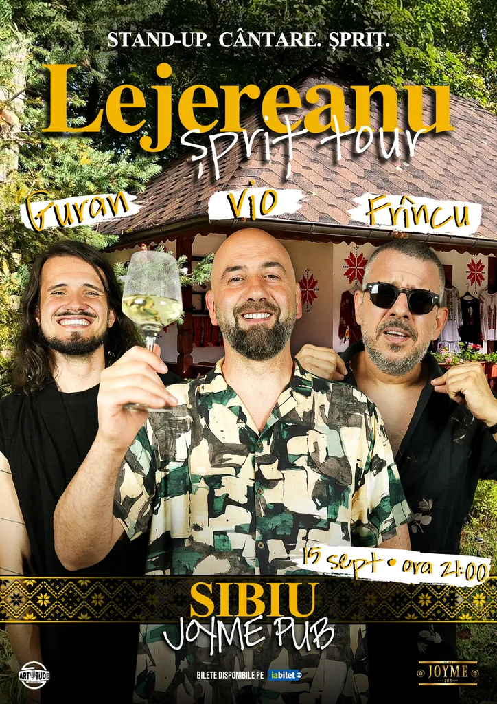 Sibiu: Stand Up Comedy Show Vio, Frîncu și Guran - Lejereanu Spriț Tour