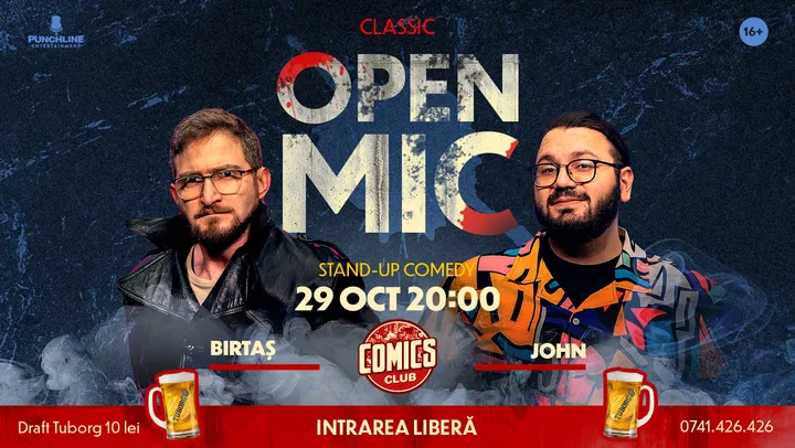 Stand-up Comedy OpenMic la ComicsClub!
