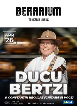 Iași: Concert Ducu Bertzi & Constantin Neculae