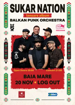 Baia Mare: Sukar Nation - Lansare album Balkan Punk Orchestra