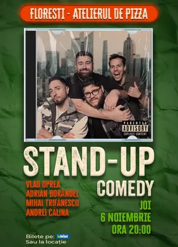Cluj-Napoca: Stand-up comedy cu Oprea, Calina, Borandel și Trifanescu