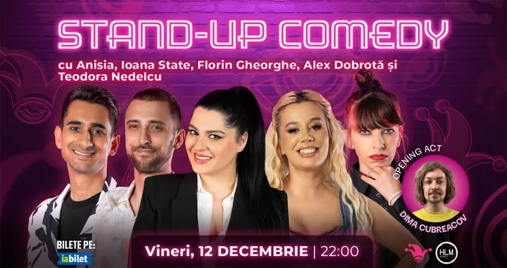 The Fool: Stand-up comedy cu Anisia, Ioana State, Florin Gheorghe, Alex Dobrotă și  Teodora Nedelcu