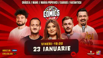 Stand-up cu Maria Popovici, Drăcea, Natanticu, Mane Voicu și Darius la ComicsClub!