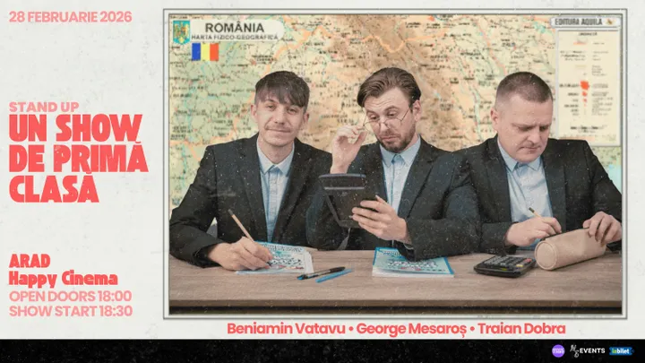 Arad: Un Show de Primă Clasă | Stand-up Comedy cu Beniamin Vatavu, George Mesaroș și Traian Dobra