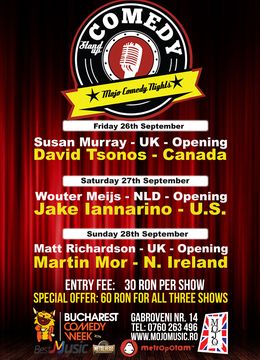 BUCHAREST COMEDY WEEK-END! la Mojo Music Club