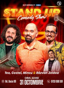 Stand-up Comedy cu Teo, Costel, Mincu - Răzvan Zeldea la Club 99