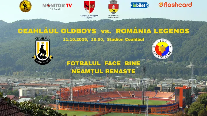 Piatra Neamt: Ceahlaul Oldboys vs. Romania Legends