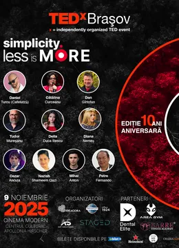 Brașov: TEDxBrașov @ SIMPLICITY - Less is More