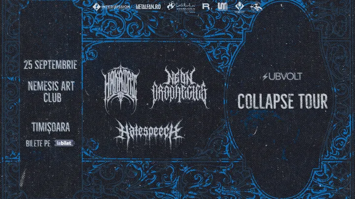 Timișoara: Collapse Tour — Hakairi, Neon Prophecies și Hatespeech