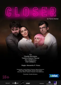 Brasov: Closer de Patrick Marber - Premiera