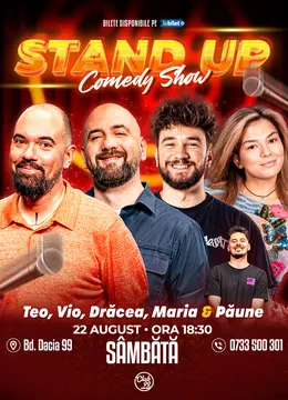 Stand-up Comedy cu Teo, Vio, Drăcea, Maria Popovici - Florentin Păune la Club 99