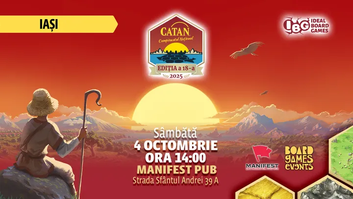Iasi: Campionatul Național de Catan – Etapa Locală Iași 2025 – Ediția de Toamnă