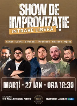 Koko Loko | Show de Improvizație cu Oprea, Călina, Trifănescu, Borândel, Tamer și Răileanu