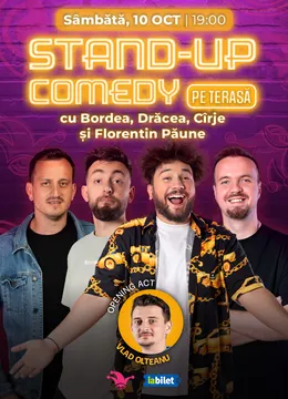 The Fool Terasa: Stand-up comedy cu Mane Voicu, Drăcea, Cîrje și George Dumitru