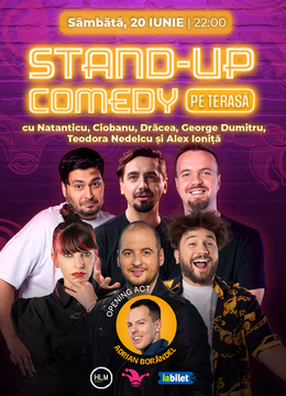 The Fool Terasa: Stand-up comedy cu Natanticu, Ciobanu, Drăcea, George Dumitru, Teodora Nedelcu și Alex Ioniță
