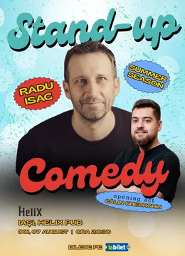 Iași: Stand-up Comedy de Vară cu Radu Isac