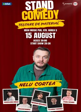 Cluj-Napoca: Stand-Up Comedy - Testare de material cu Cortea, George, Mădălina, Szabo, Havriciuc și Traian