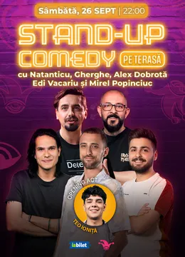 The Fool Terasa: Stand-up comedy cu Natanticu, Alex Dobrota, Gherghe, Edi Vacariu și Mirel Popinciuc
