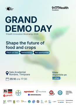 Grand Demo Day 1Health: unde ideile din biotehnologie întâlnesc investitorii și industria