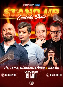 Stand-up Comedy cu Vio, Toma , Andrei Ciobanu, Frîncu, Banciu la Club 99