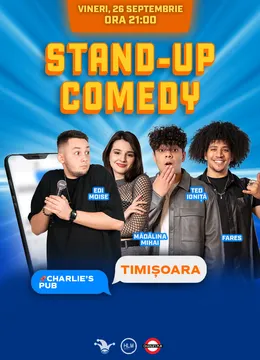 Timișoara: Stand-up Comedy cu Eduard Moise, Mădălina Mihai, Teo Ioniță și Fares