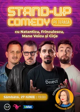 The Fool Terasa: Stand-up comedy cu Cîrje, Mane, Frînculescu și Natanticu