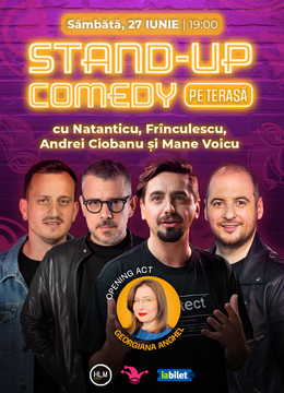 The Fool Terasa: Stand-up comedy cu Ciobanu, Mane, Frînculescu și Natanticu