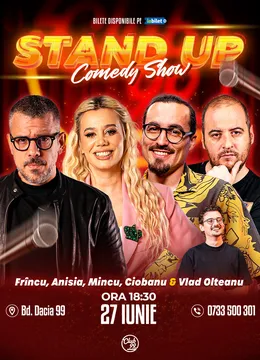 Stand-up Comedy cu Frîncu, Anisia, Mincu, Andrei Ciobanu - Vlad Olteanu la Club 99