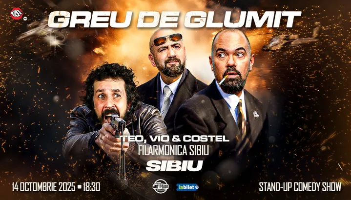 Sibiu: Greu de glumit cu Teo, Vio și Costel | Stand Up Comedy Show