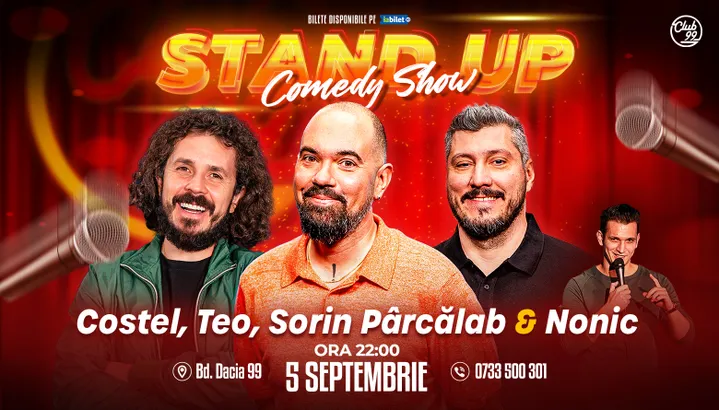 Stand-up Comedy cu Costel, Teo, Sorin Pârcălab - Nonic la Club 99