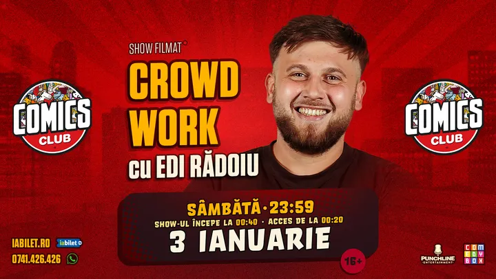 CrowdWork cu Edi Rădiu la ComicsClub!