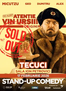 Tecuci: Stand-up Comedy cu Micutzu, Geo Adrian si George Dumitru - “Atentie, vin ursii!" - 19:00