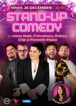 The Fool: Stand-up comedy cu Ioana State, Frînculescu, Drăcea, Cîrje și Florentin Paune